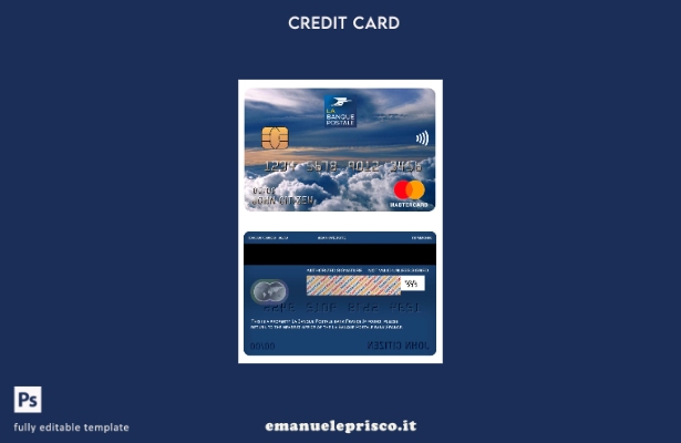 modello mastercard della banca France la Banque Postale stile verificato